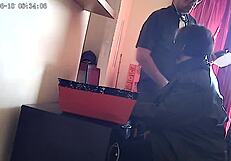 I suck the boss's cock in the office for a creampie