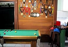 watch the latina get anal creampie while playing pool with cuckold