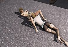 Katsu And Emogene Engage In Intense Lesbian Hentai Action