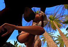 Black man fucks asian stepsister on the beach!