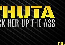 How does this monster cock even fit in her tiny teen ass? It’s a tight squeeze!