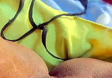 hot ass prostitute squirted with finger in public