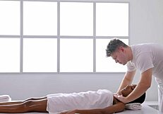 Big Booty Slams Hard After Sensual Oiled Massage