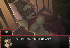 हरेम हेनतई गेम एप 8 में प्यारी गोब्लिन लड़की को बीडीएसएम से बचाया