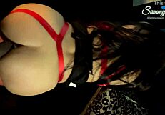 amateur latina tastes her ass off my cock after anal creampie