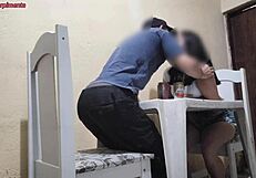 Me and my boyfriend having sex in the bar, it's so tight and public, ahh