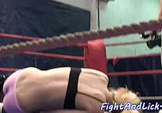 Unbelievable! These girls fight and lick in wild wrestling action. Who will dominate with rimjob moves?