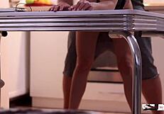 Quick Dinner Prep With Amateur Couple And Big Tits