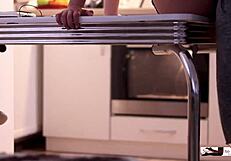 Quick Dinner Prep With Amateur Couple And Big Tits