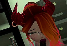 Having fun at the office with a seductive mommy secretary in POV ERP