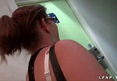 Casting Amateur French BBW with Big Tits on Sofa