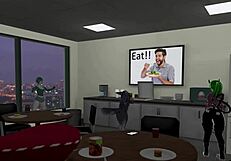 Having fun at the office with a seductive mommy secretary in POV ERP