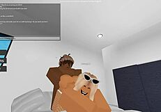 Amateur Bent Over For Big Black Cock In Roblox Porn?