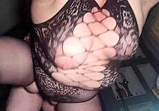 Chubby milf with huge ass bounces on cock and fucks dirty like a slut