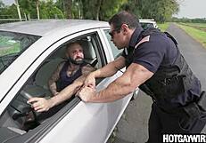 Cop Gets Surprise When Asked To Pull Over - Gay Porn?