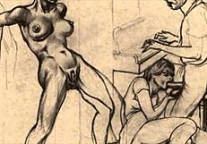 vintage erotic drawings that spark curiosity and hidden desires in classic style