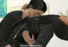 Damon and Elena in Steamy Classroom 3D Hentai Scene Preview