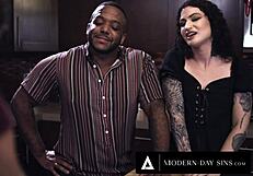 Interracial Swingers Push Married Friend into Bisexual Threesome Cheat