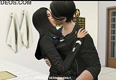 Damon and Elena in Steamy Classroom 3D Hentai Scene Preview