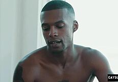 Gay twink meets big black cock