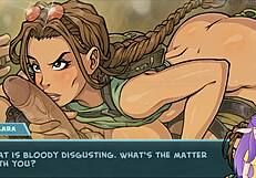 Star Chanel As Lara Croft: Glasses And Gloves In A Surprising Blowjob Scene