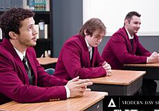 मिल्फ टीचर जैस्मिन जे स्टूडेंट्स द्वारा गैंगबैंग बुककेड