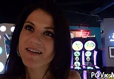 Bare teen beauties engage in rough sex. Blowjobs and fucking included