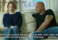 In a tense moment, a cuddly cutie spread her slim vagina for her first hardcore defloration experience.