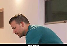 Small girl gets her throat fucked by an older lesbian couple in a threesome