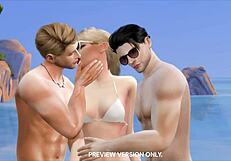 Taylor and Joe have wild sex on the beach!