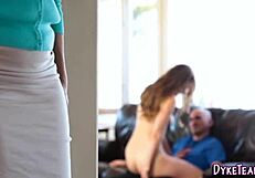 Busty milf and teen 18+ have a casual chat