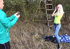 Is this skinny young 18+ blonde ready for public blowjob?