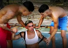 I gave it to the young cariocas in intense gay anal fucking