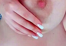 Busty beauty rides and bounces her huge tits while parents sleep