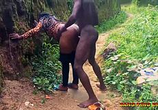 Best sex with my wife fucking on the village road where people pass to their farm