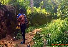 Best sex with my wife fucking on the village road where people pass to their farm