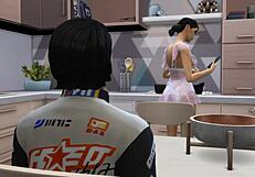 I-I got fucked by a big cock in this 3d anime.