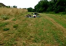 Flashing Thong In Camping Bodysuit? Voyeur Watches!