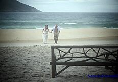 Real amateur couple renews vows with intense public beach fucking session.