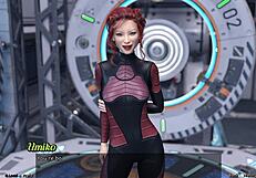 Asian milf scientist showcases space project