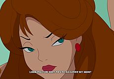 Brunette MILF seduces daughter's boyfriend in steamy MILFtoon drama.