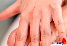 beautiful young hungarian experiences first lesbian orgasm in massage room