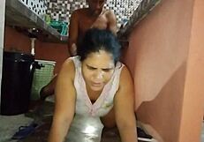 I call my neighbor for help and end up fucking his big cock, filling my pussy with cum