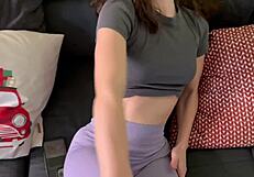 Hot Stepsister in Lingerie Makes Stepbrother Cum Twice with Deepthroat