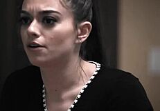 i'm sophia burns, a cheerleader teen getting ass fucked by my teacher penny barber, who's my stepmom, for a better grade