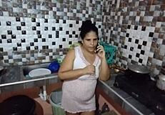 I call my neighbor for help and end up fucking his big cock, filling my pussy with cum