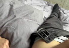 Hot Stepsister in Lingerie Makes Stepbrother Cum Twice with Deepthroat