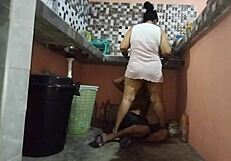 I call my neighbor for help and end up fucking his big cock, filling my pussy with cum