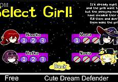 cute dream defender in erotic anime game