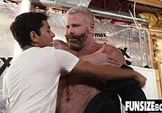 Perfect Latin Twink Rides Hairy Ginger Silverdaddy Bear Bareback